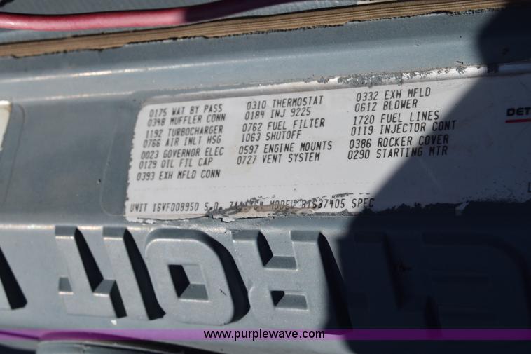 image for item CB9051 1990 Detroit Diesel 8165-7405 generator