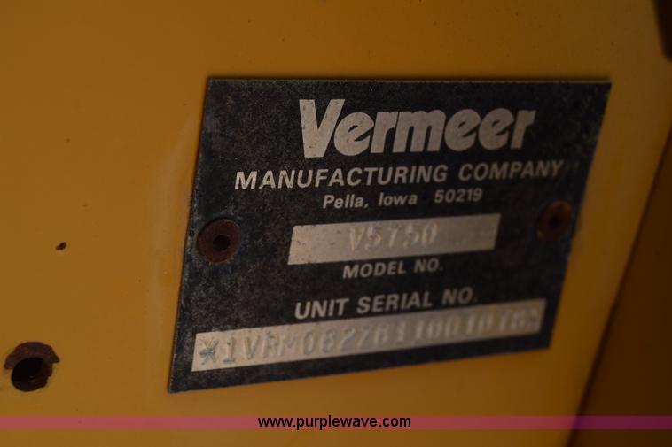 image for item CB9060 2001 Vermeer V5750 trencher