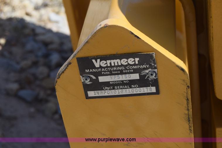 image for item CB9063 Vermeer VP5750 plow attachment