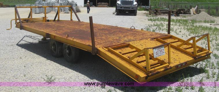 image for item J2778 1984 shop built equipment trailer