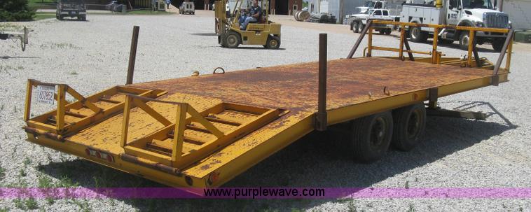 image for item J2778 1984 shop built equipment trailer