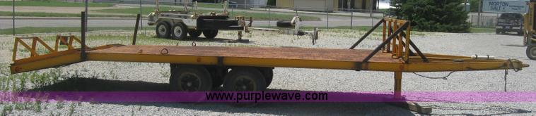 image for item J2778 1984 shop built equipment trailer