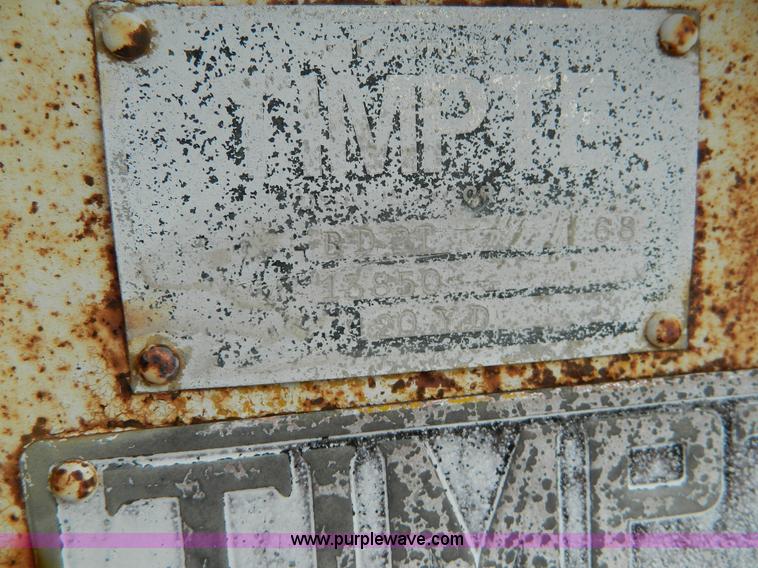 image for item J5125 1968 Tempte BD2T bottom dump trailer