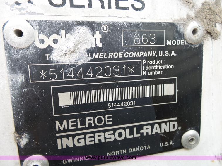 image for item K1174 2000 Bobcat 863 skid steer