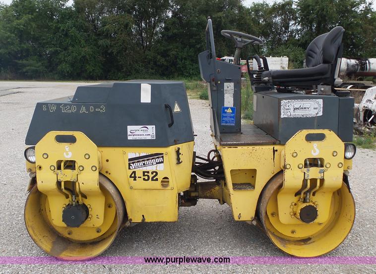 image for item K1176 1998 Bomag BW120AD-3 double drum roller