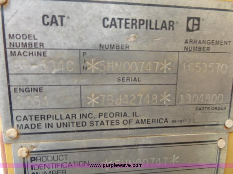 image for item K1180 2001 Caterpillar CB-534C double drum roller