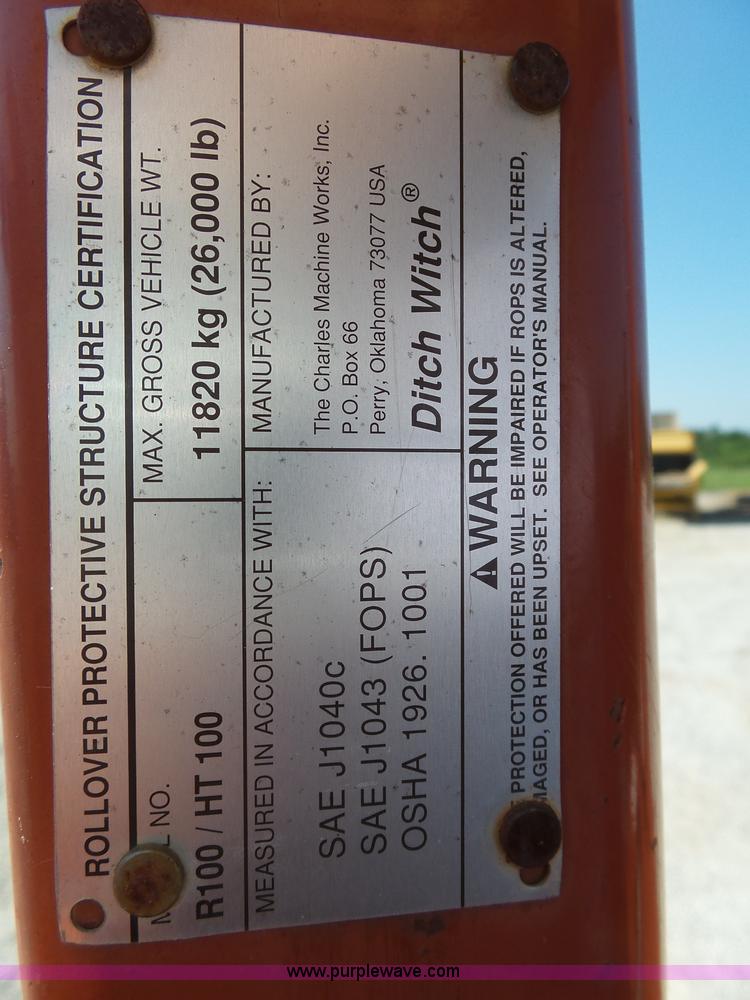 image for item K1182 1995 Ditch Witch HT100 rock saw