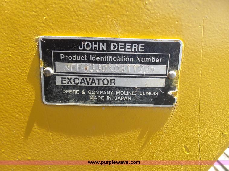 image for item K1992 2001 John Deere 330LC excavator