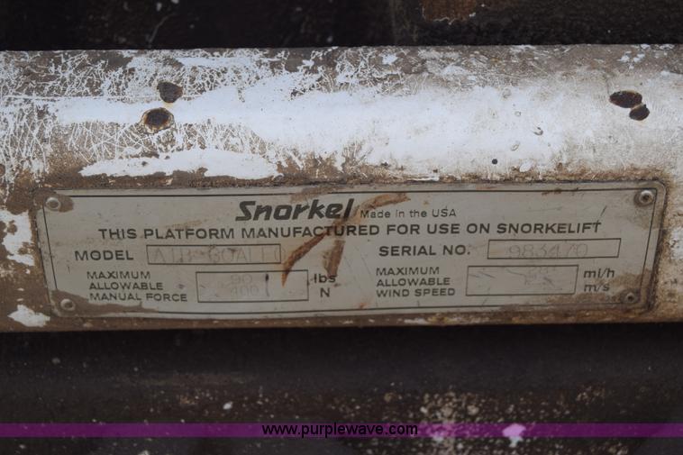 image for item K2931 Snorkel ATB60 boom lift