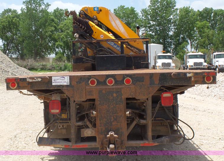 image for item K3175 2005 Sterling flatbed truck with knuckle boom