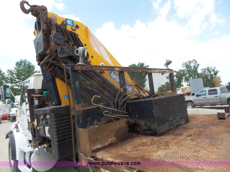 image for item K3175 2005 Sterling flatbed truck with knuckle boom