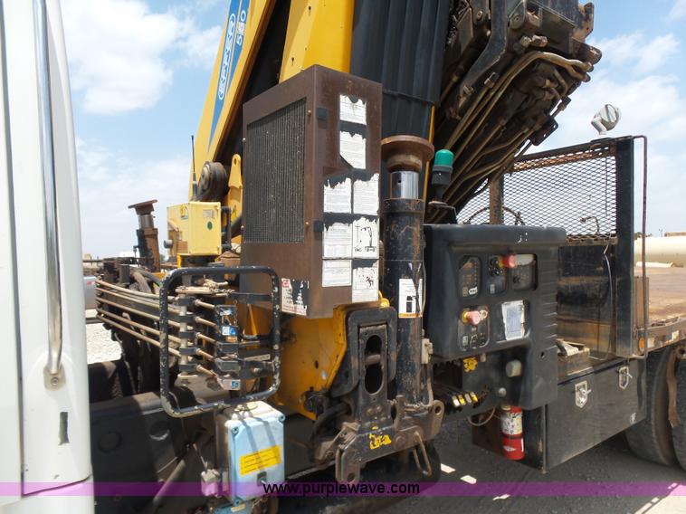 image for item K3175 2005 Sterling flatbed truck with knuckle boom