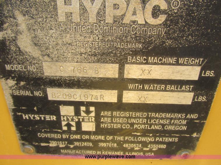 image for item K4071 Hypac C766B double drum vibratory roller