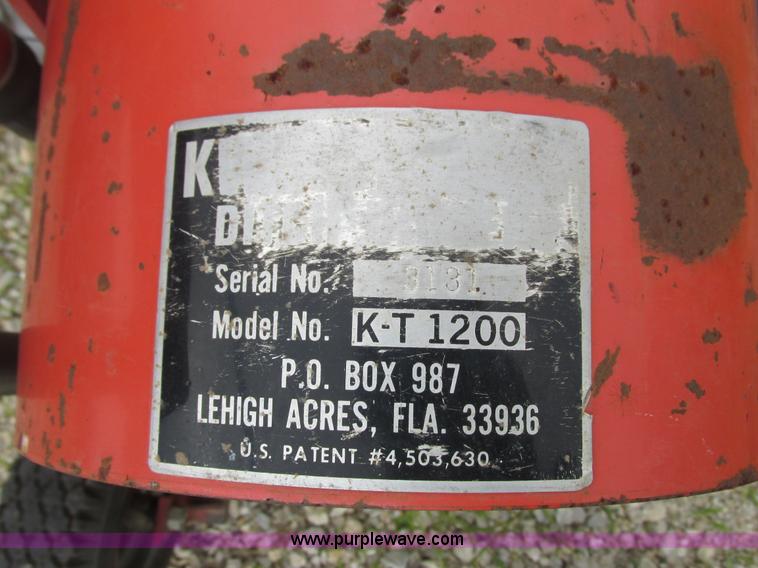 image for item K4098 Kwik Trench KT1200 wheel trencher