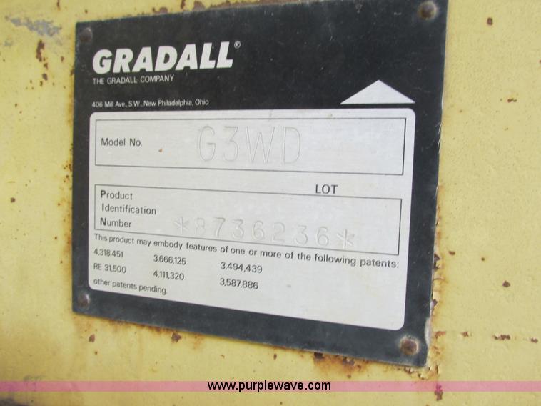 image for item K4101 Gradall G3WD rubber tired excavator