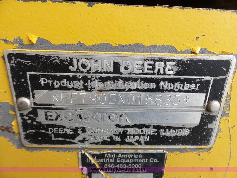 image for item K5313 1997 John Deere 790E LC excavator