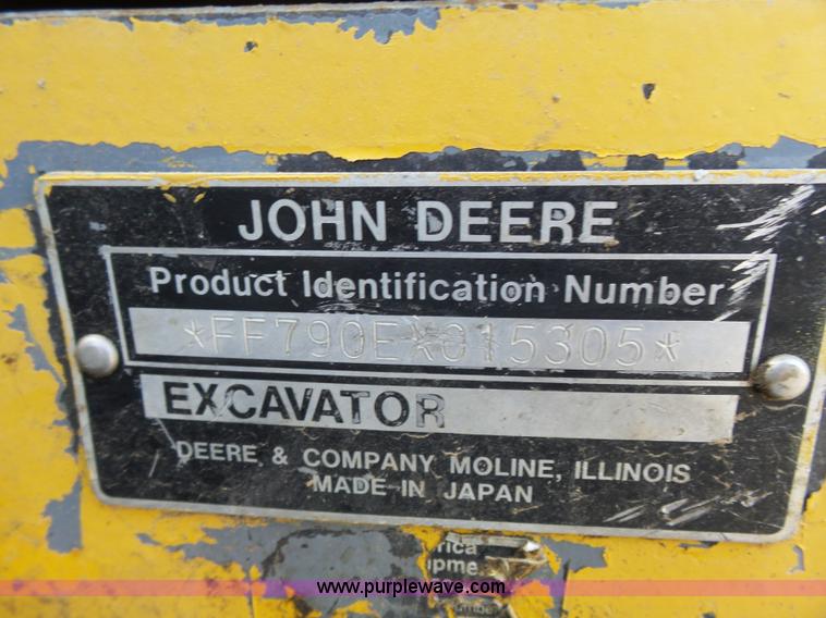 image for item K5315 1995 John Deere 790E LC excavator