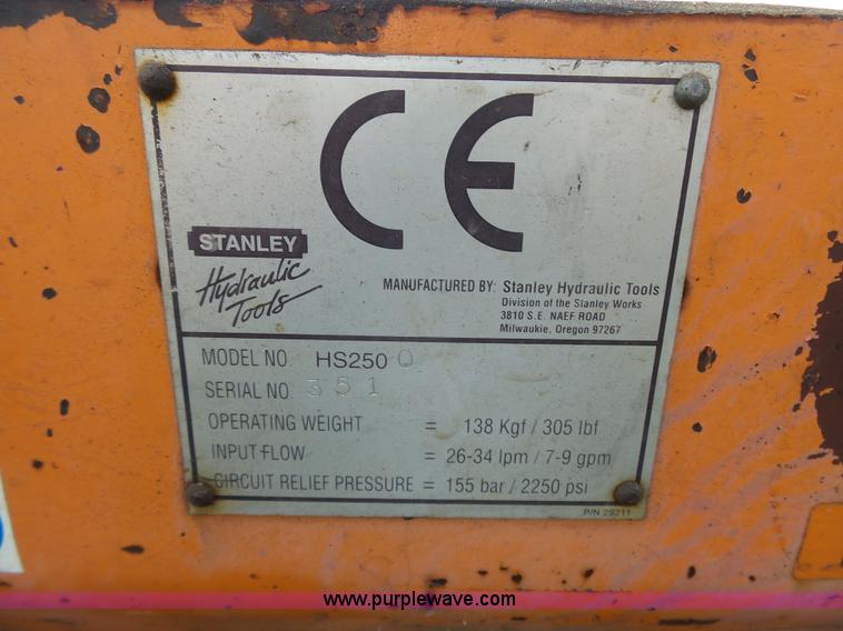 image for item K5337 Stanley HS2500 compactor