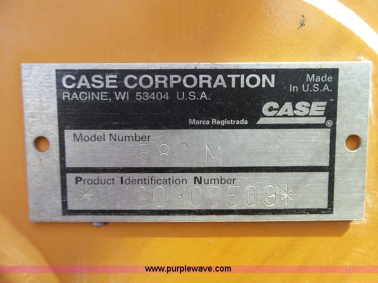 image for item K5339 2002 Case 580M Turbo backhoe