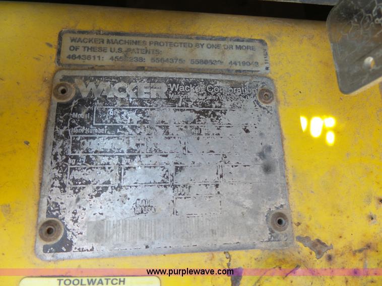 image for item K8391 Wacker RT820 walk-behind compactor