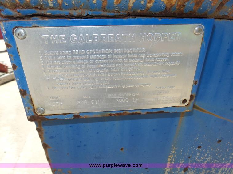 image for item K8400 (4) self dumping hopper