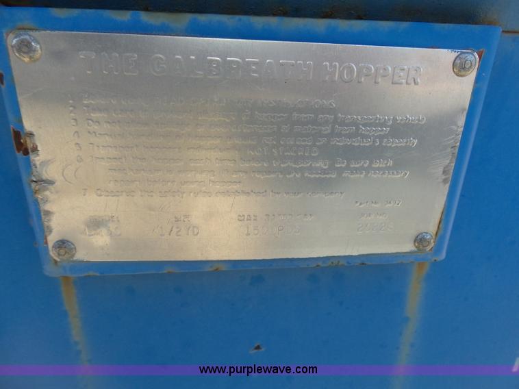 image for item K8400 (4) self dumping hopper