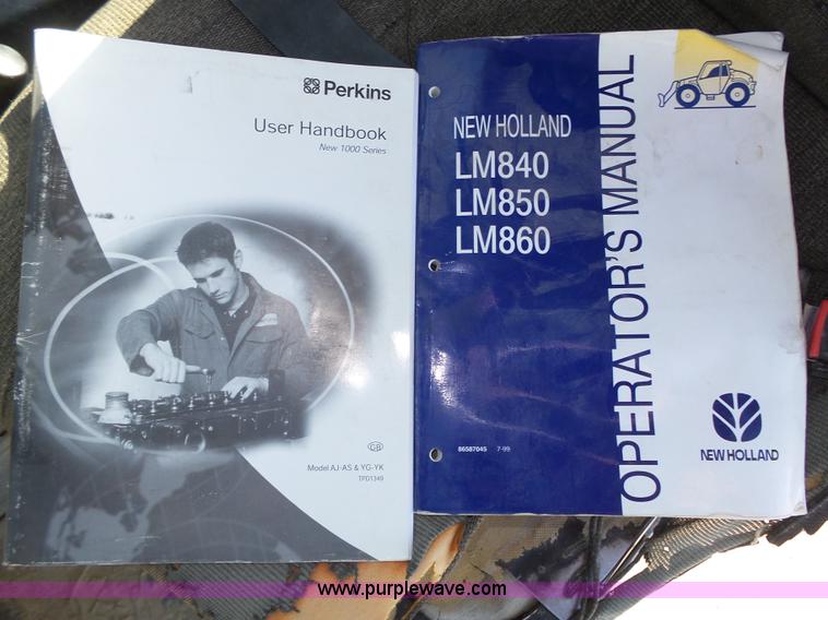 image for item K8405 2000 New Holland LM860 low profile telehandler