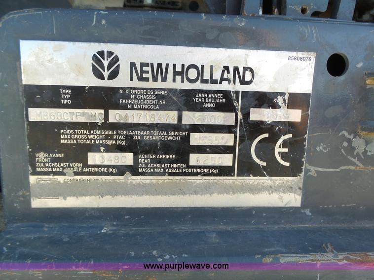 image for item K8405 2000 New Holland LM860 low profile telehandler
