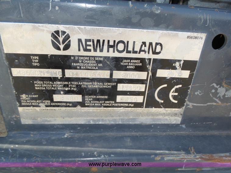 image for item K8405 2000 New Holland LM860 low profile telehandler