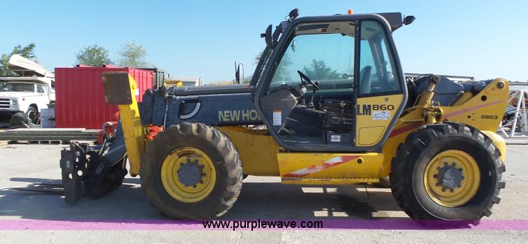 image for item K8406 New Holland LM860 low profile telehandler