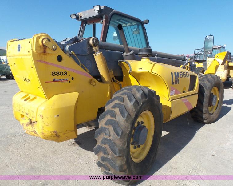 image for item K8406 New Holland LM860 low profile telehandler