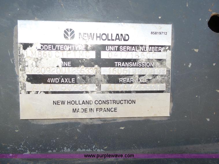 image for item K8406 New Holland LM860 low profile telehandler