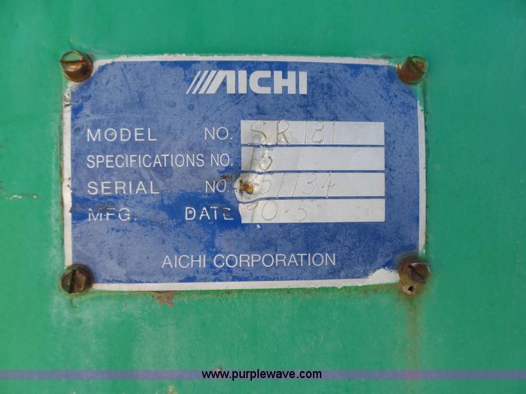 image for item K8407 1990 Aichi SR181 boom lift