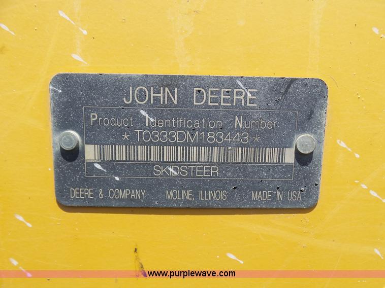 image for item L1579 2010 John Deere 333D skid steer