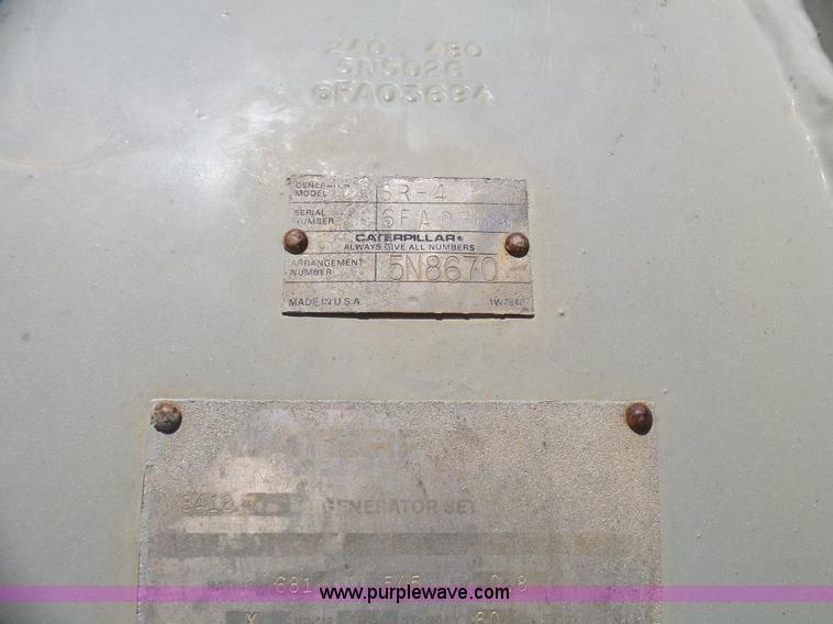image for item L1580 Caterpillar SR4 generator