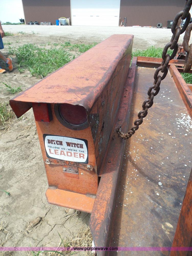 image for item L5250 1974 Ditch Witch T6 trencher trailer