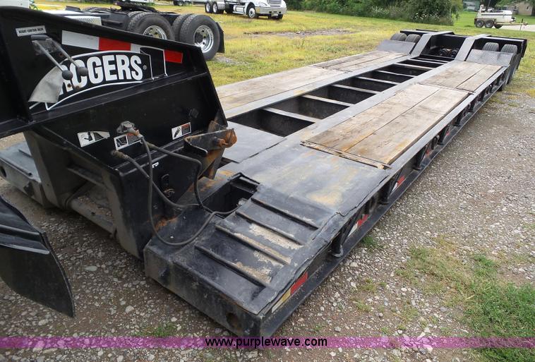 image for item L5510 1993 Rogers lowboy equipment trailer