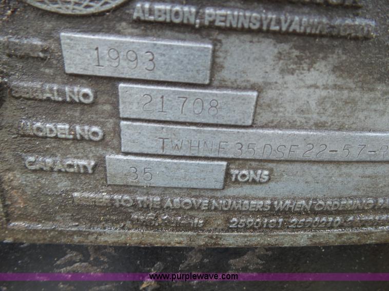 image for item L5510 1993 Rogers lowboy equipment trailer