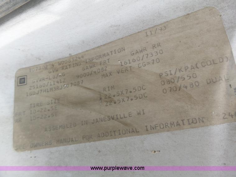 image for item L6236 1994 GMC TopKick dump truck