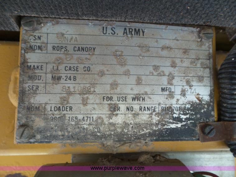 image for item L6833 1974 Case W24B wheel loader