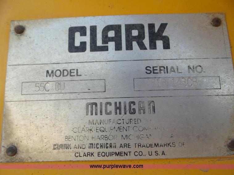 image for item L6834 1981 Clark 55C CU wheel loader