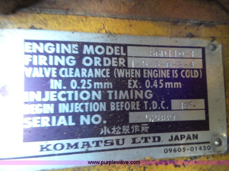 image for item L6835 1986 Komatsu WA350-1 wheel loader