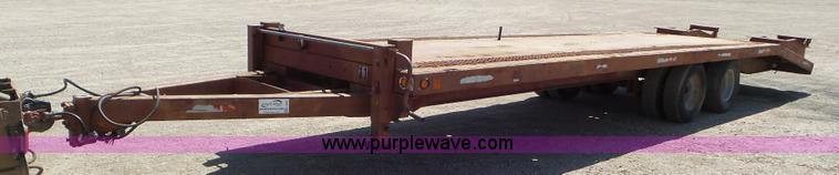 image for item L6852 Shop built equipment trailer