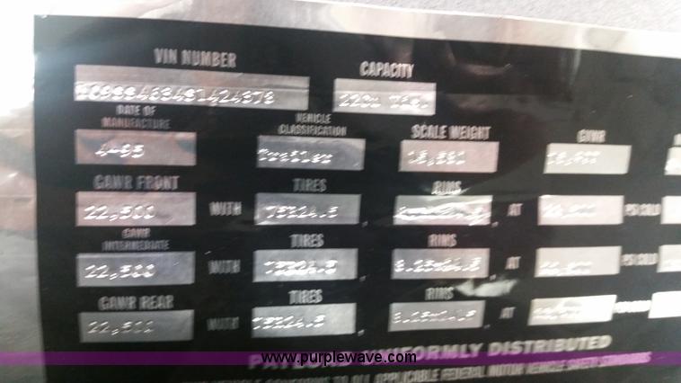 image for item L6853 1995 Trail Blazer bottom dump trailer