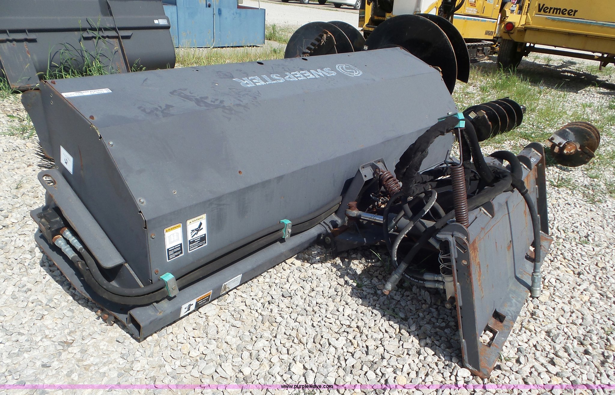 Sweepster skid steer sweeper in Olathe, KS Item CC9923 sold Purple Wave