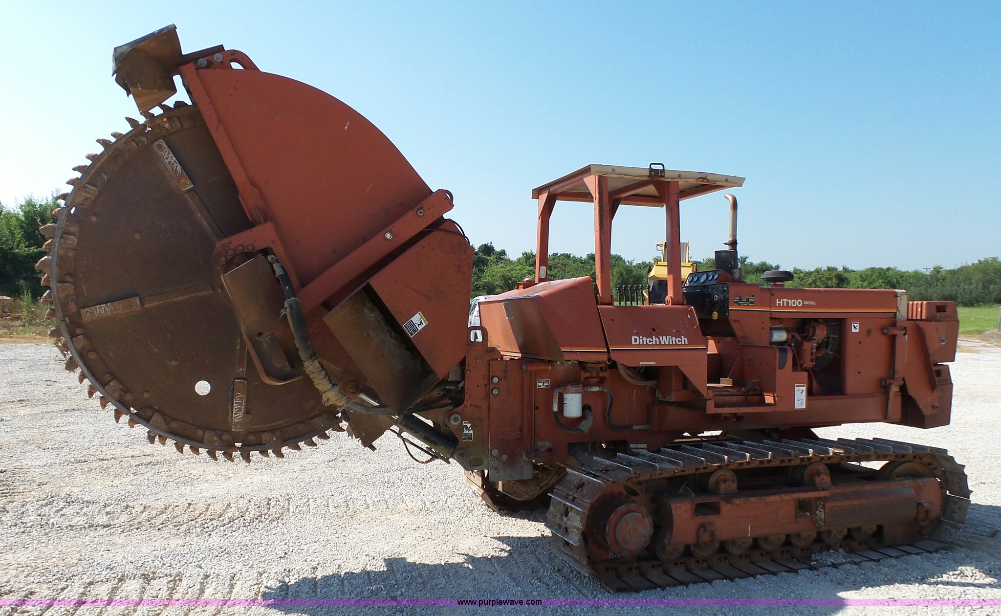 1995 Ditch Witch HT100 rock saw in Brookline, MO Item K1182 sold Purple Wave