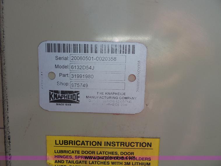 image for item BG9389 Knapheide 6132D54J utility bed