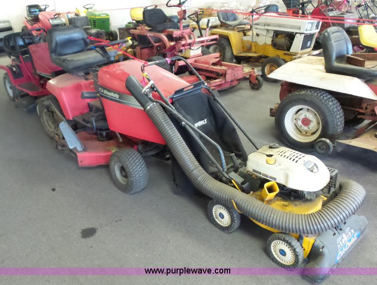 image for item BG9737 Leaf vacuum and riding mower