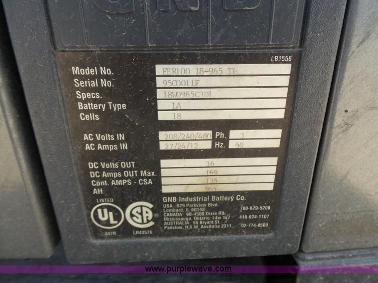 image for item BR9111 GNB LA battery charger