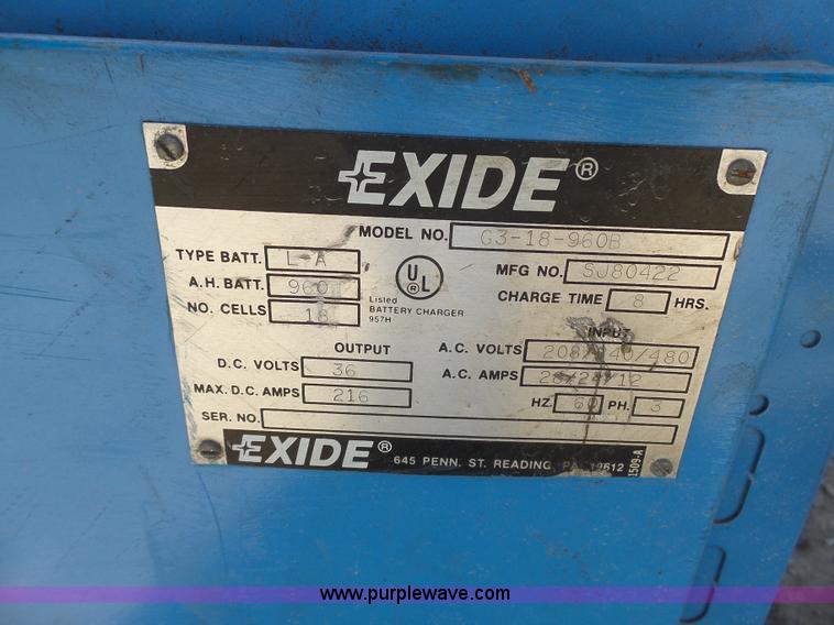 image for item BR9112 Exide 3000 battery charger